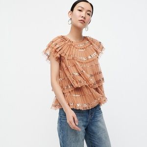 JCrew Sequin Blouse